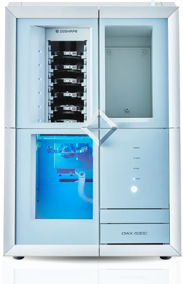 DGSHAPE DWX-53DC, dentalna CAD/CAM glodalica sa izmjenjivačem za 6 diskova